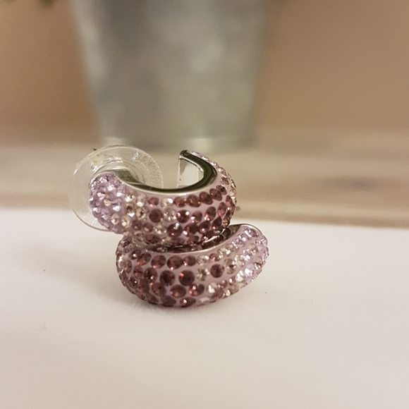 2/$20 Purple Crystal Earrings - Picture 5 of 6
